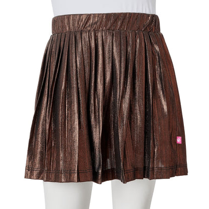 Kids' Skirt with Glitters Cognac 140