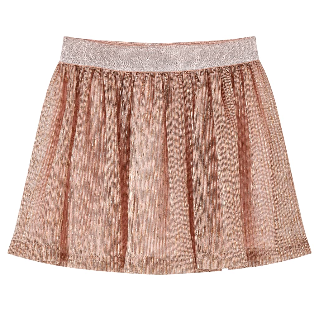 Kids' Skirt with Glitters Soft Pink 140