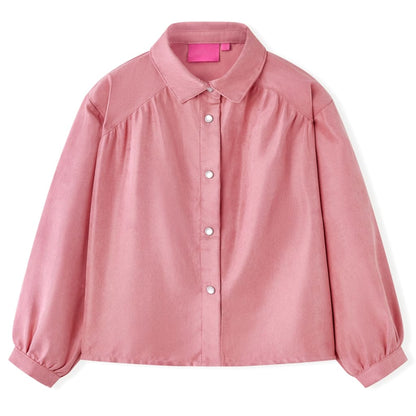 Kids' Blouse with Lantern Sleeves Old Rose 92