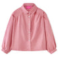 Kids' Blouse with Lantern Sleeves Old Rose 128