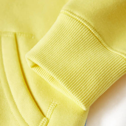 Kids' Hooded Sweatshirt with Zip Light Yellow 104