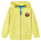 Kids' Hooded Sweatshirt with Zip Light Yellow 116