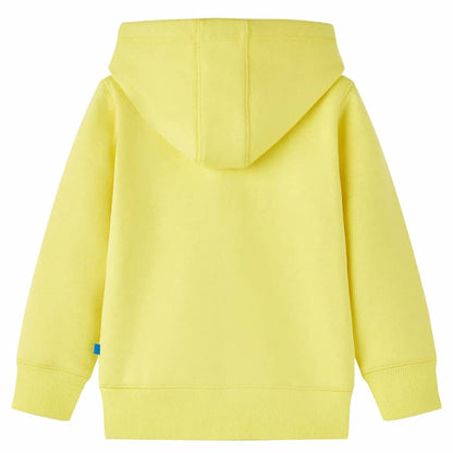 Kids' Hooded Sweatshirt with Zip Light Yellow 128