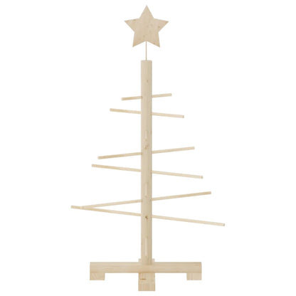 Wooden Christmas Tree for Decoration 75 cm Solid Wood Pine