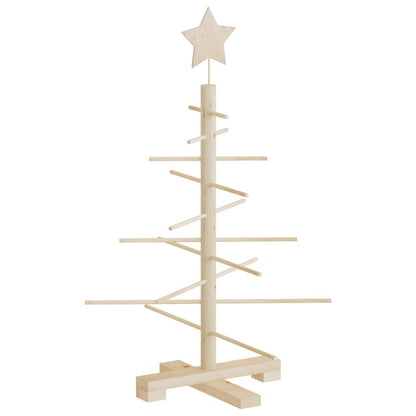 Wooden Christmas Tree for Decoration 75 cm Solid Wood Pine