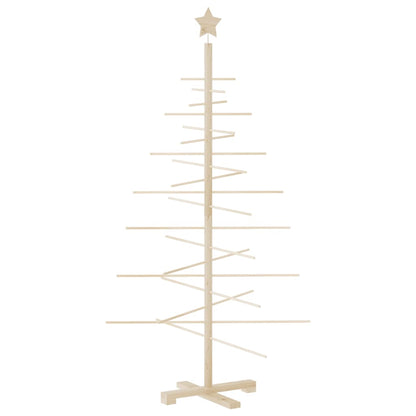 Wooden Christmas Tree for Decoration 150 cm Solid Wood Pine