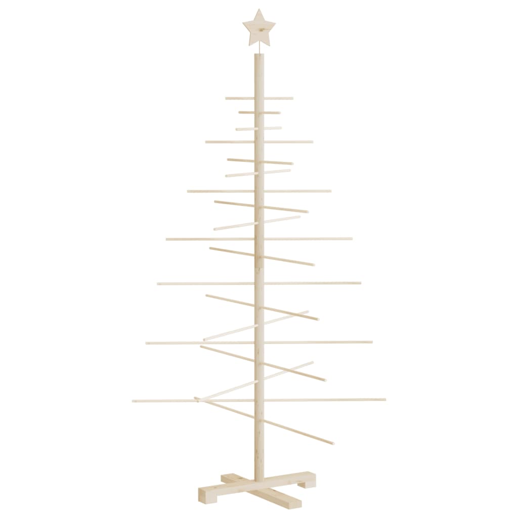 Wooden Christmas Tree for Decoration 150 cm Solid Wood Pine