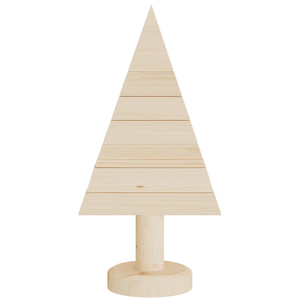 Wooden Christmas Trees for Decoration 2 pcs 30 cm Solid Wood Pine