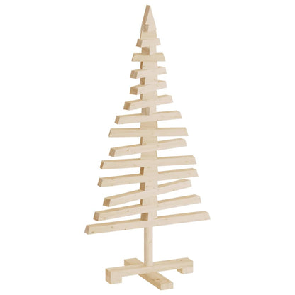 Wooden Christmas Tree for Decoration 90 cm Solid Wood Pine