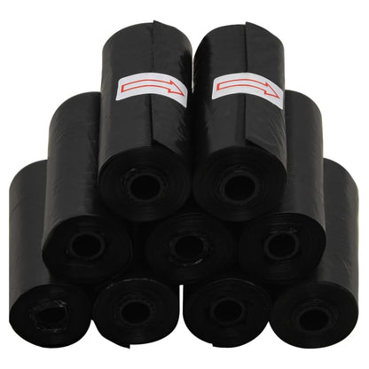 Dog Poop Bags 750 pcs Black 30x20 cm PE