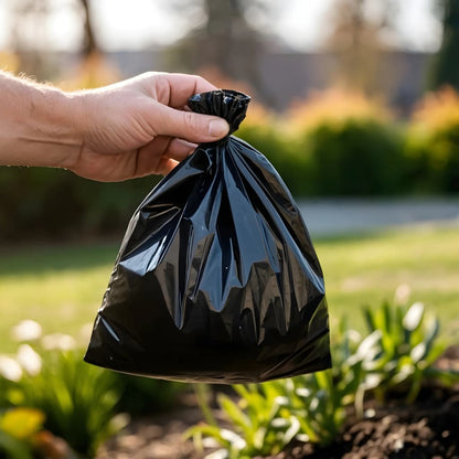 Dog Poop Bags 750 pcs Black 30x20 cm PE