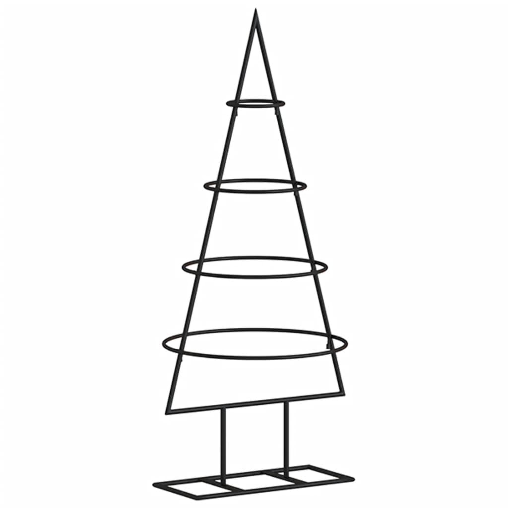 Metal Christmas Tree for Decoration Black 60 cm