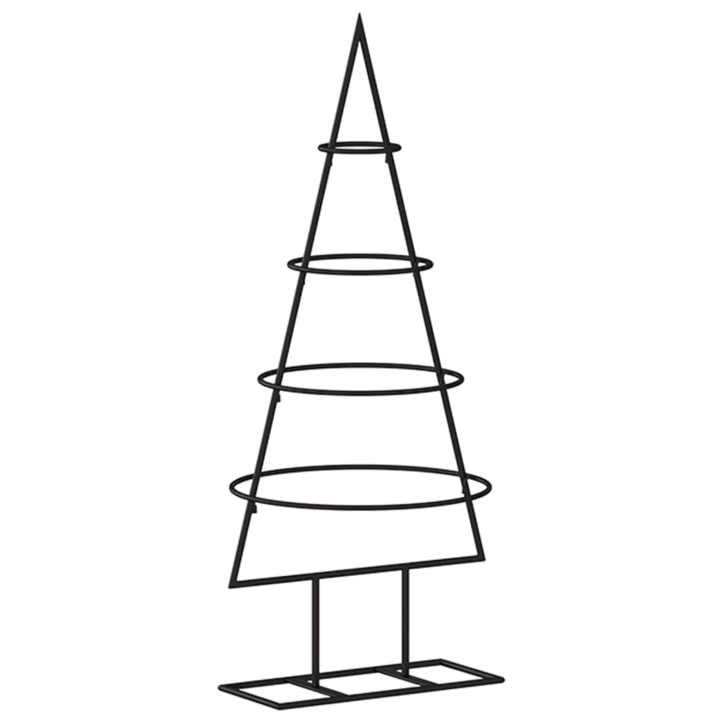 Metal Christmas Tree for Decoration Black 60 cm