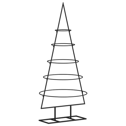 Metal Christmas Tree for Decoration Black 90 cm