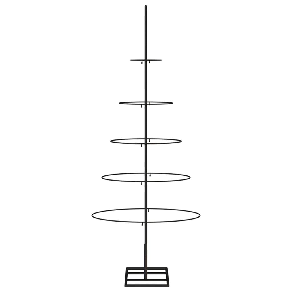 Metal Christmas Tree for Decoration Black 125 cm