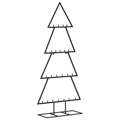 Metal Christmas Tree for Decoration Black 125 cm