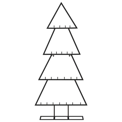 Metal Christmas Tree for Decoration Black 125 cm