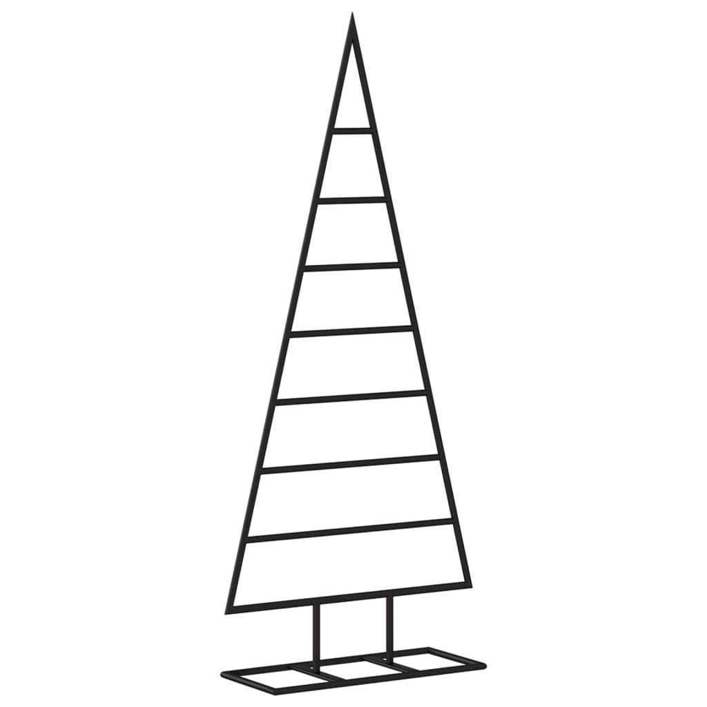 Metal Christmas Tree for Decoration Black 125 cm