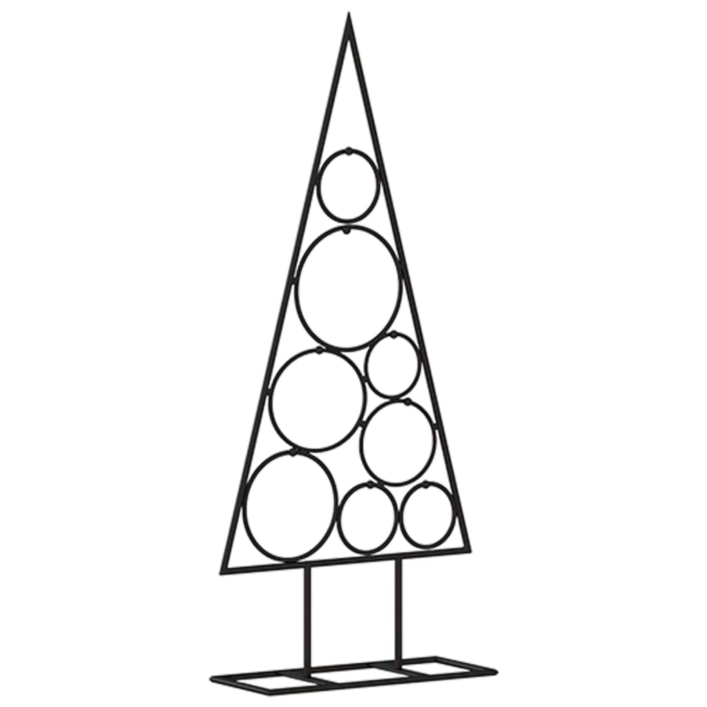 Metal Christmas Tree for Decoration Black 60 cm