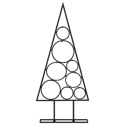 Metal Christmas Tree for Decoration Black 60 cm