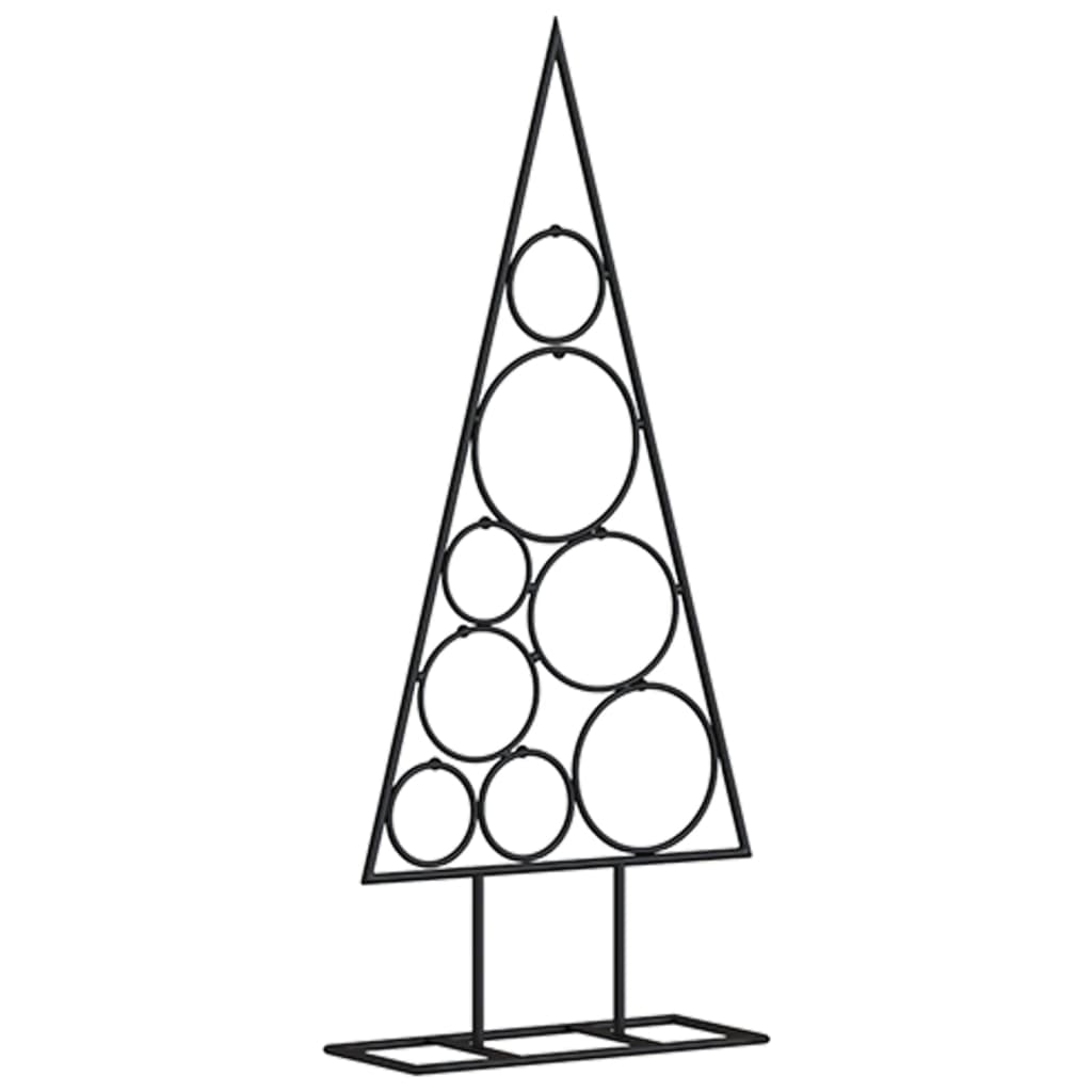 Metal Christmas Tree for Decoration Black 60 cm