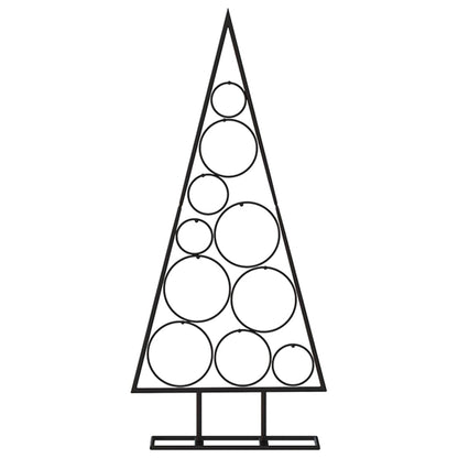 Metal Christmas Tree for Decoration Black 90 cm