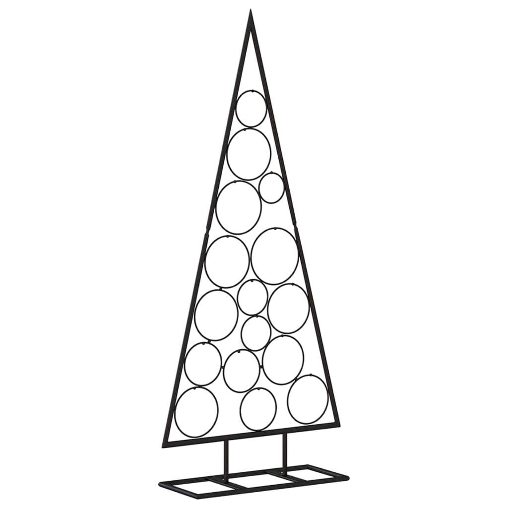 Metal Christmas Tree for Decoration Black 125 cm