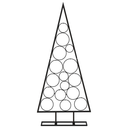 Metal Christmas Tree for Decoration Black 125 cm