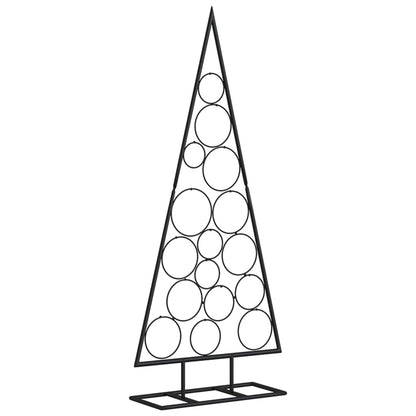 Metal Christmas Tree for Decoration Black 125 cm