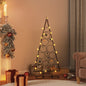 Metal Christmas Tree for Decoration Black 125 cm