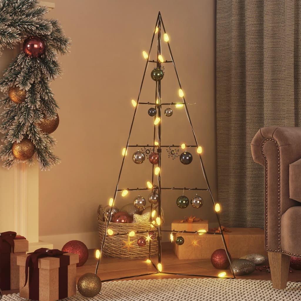 Metal Christmas Tree for Decoration Black 100 cm