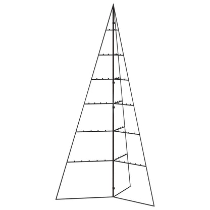 Metal Christmas Tree for Decoration Black 140 cm