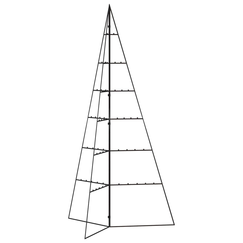 Metal Christmas Tree for Decoration Black 140 cm