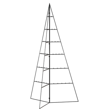 Metal Christmas Tree for Decoration Black 140 cm