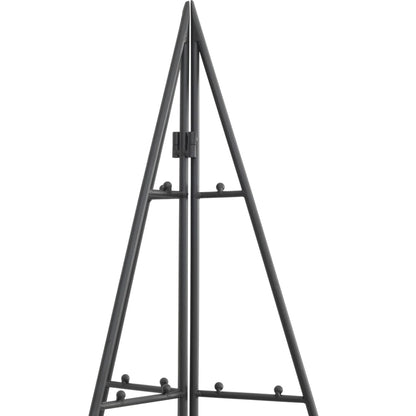 Metal Christmas Tree for Decoration Black 140 cm