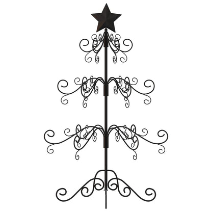 Metal Christmas Tree for Decoration Black 90 cm