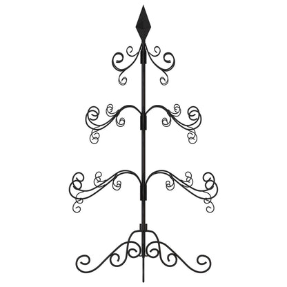 Metal Christmas Tree for Decoration Black 90 cm