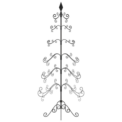 Metal Christmas Tree for Decoration Black 180 cm