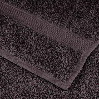 6 Piece Towel Set Anthracite 360 gsm 100% Cotton