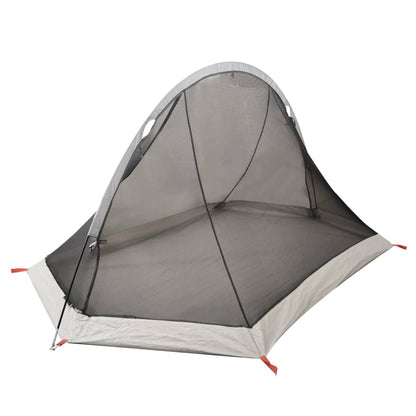 Camping Tent Dome 2-Person Grey and Orange Waterproof