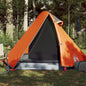 Camping Tent Dome 2-Person Grey and Orange Waterproof