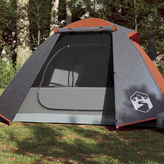 Camping Tent Dome 2-Person Orange Waterproof