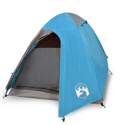 Camping Tent Dome 2-Person Blue Waterproof