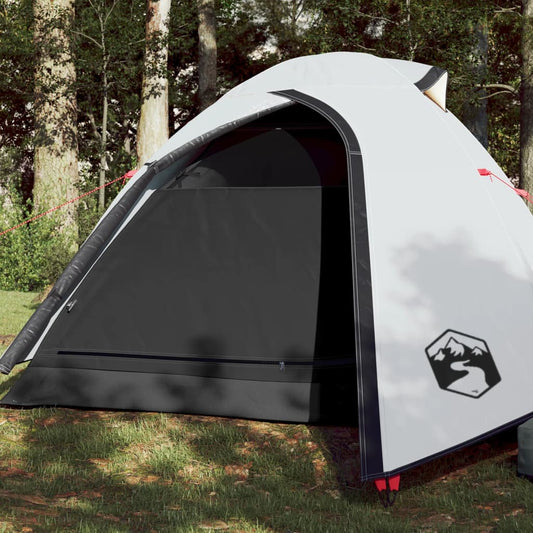 Camping Tent Dome 3-Person White Blackout Fabric Waterproof