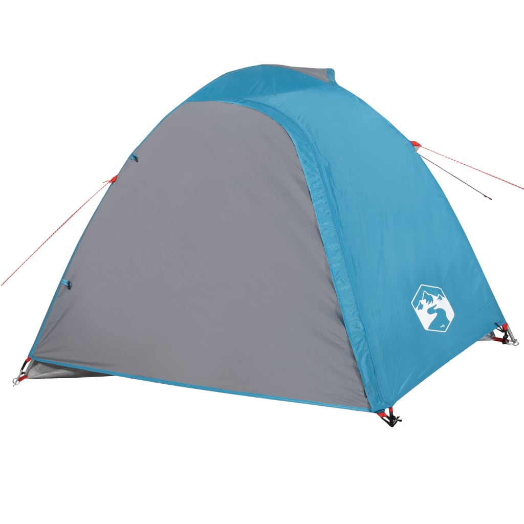 Camping Tent Dome 4-Person Blue Waterproof