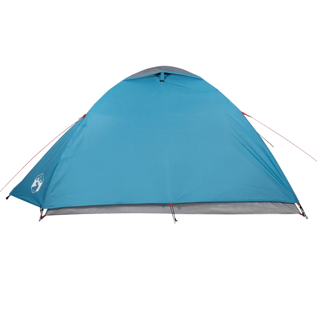 Camping Tent Dome 4-Person Blue Waterproof