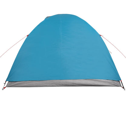 Camping Tent Dome 4-Person Blue Waterproof