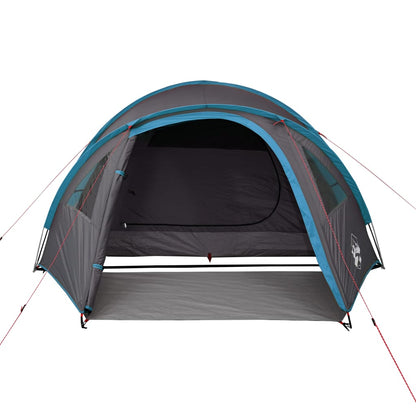 Camping Tent Dome 4-Person Blue Waterproof