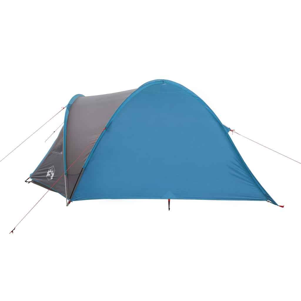 Camping Tent Dome 4-Person Blue Waterproof