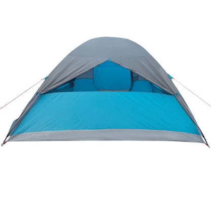 Family Tent Dome 6-Person Blue Waterproof